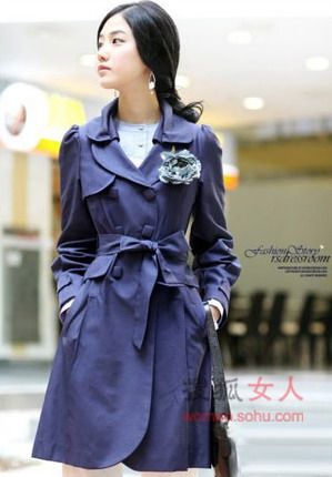 5款风衣韩国正在流行 淑女形象这样诞生